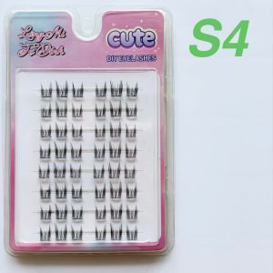 Customize Premium Natural Cluster Lashes Glue Water Strong Hold Proof Pre Glued Self Adhesive Cluster Lashes