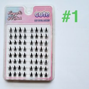 Customize Premium Natural Cluster Lashes Glue Water Strong Hold Proof Pre Glued Self Adhesive Cluster Lashes