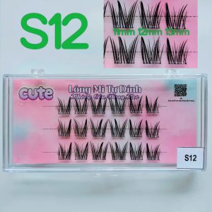 Customize Premium Natural Cluster Lashes Glue Water Strong Hold Proof Pre Glued Self Adhesive Cluster Lashes