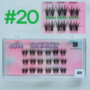 Customize Premium Natural Cluster Lashes Glue Water Strong Hold Proof Pre Glued Self Adhesive Cluster Lashes