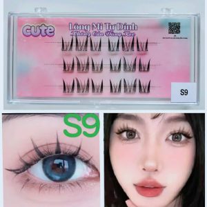 Customize Premium Natural Cluster Lashes Glue Water Strong Hold Proof Pre Glued Self Adhesive Cluster Lashes