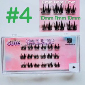 Customize Premium Natural Cluster Lashes Glue Water Strong Hold Proof Pre Glued Self Adhesive Cluster Lashes