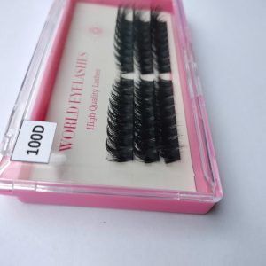 Korean Pbt Fibers Fan Eyelashes Diy Fluffy Cluster Spike Bottom Lash 3d Faux Mink Cluster Lash Wholesale Diy Cluster Eyelashes