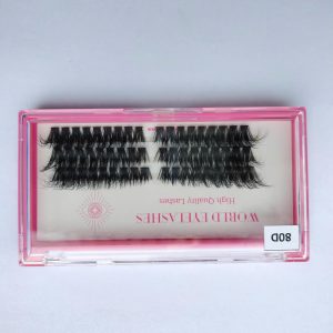 Korean Pbt Fibers Fan Eyelashes Diy Fluffy Cluster Spike Bottom Lash 3d Faux Mink Cluster Lash Wholesale Diy Cluster Eyelashes