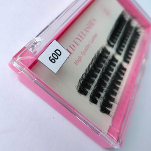 Korean Pbt Fibers Fan Eyelashes Diy Fluffy Cluster Spike Bottom Lash 3d Faux Mink Cluster Lash Wholesale Diy Cluster Eyelashes