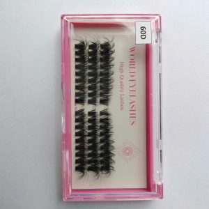 Korean Pbt Fibers Fan Eyelashes Diy Fluffy Cluster Spike Bottom Lash 3d Faux Mink Cluster Lash Wholesale Diy Cluster Eyelashes