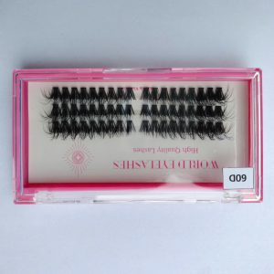 Korean Pbt Fibers Fan Eyelashes Diy Fluffy Cluster Spike Bottom Lash 3d Faux Mink Cluster Lash Wholesale Diy Cluster Eyelashes