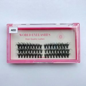 Korean Pbt Fibers Fan Eyelashes Diy Fluffy Cluster Spike Bottom Lash 3d Faux Mink Cluster Lash Wholesale Diy Cluster Eyelashes