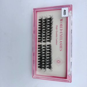 Korean Pbt Fibers Fan Eyelashes Diy Fluffy Cluster Spike Bottom Lash 3d Faux Mink Cluster Lash Wholesale Diy Cluster Eyelashes