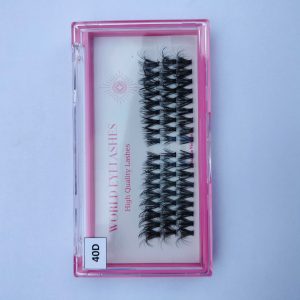 Korean Pbt Fibers Fan Eyelashes Diy Fluffy Cluster Spike Bottom Lash 3d Faux Mink Cluster Lash Wholesale Diy Cluster Eyelashes