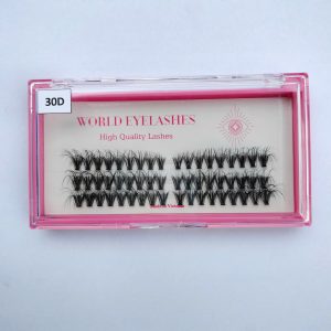 Korean Pbt Fibers Fan Eyelashes Diy Fluffy Cluster Spike Bottom Lash 3d Faux Mink Cluster Lash Wholesale Diy Cluster Eyelashes