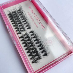 Korean Pbt Fibers Fan Eyelashes Diy Fluffy Cluster Spike Bottom Lash 3d Faux Mink Cluster Lash Wholesale Diy Cluster Eyelashes