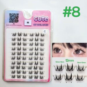 New Large Capacity 3 Lines 10 Lines Mischievous Elf Exquisite Folding Box Customized Soft Fiber False Eyelash