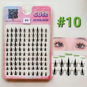 New Large Capacity 3 Lines 10 Lines Mischievous Elf Exquisite Folding Box Customized Soft Fiber False Eyelash