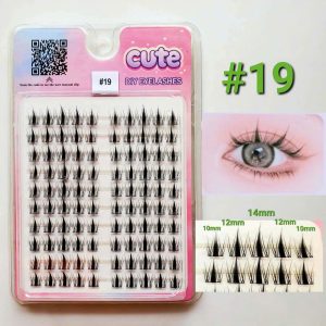 New Large Capacity 3 Lines 10 Lines Mischievous Elf Exquisite Folding Box Customized Soft Fiber False Eyelash